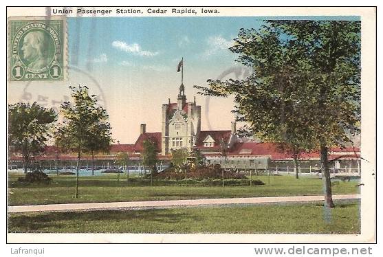 ETATS UNIS - ref no 335- union passenger station ,cedar rapids , iowa -