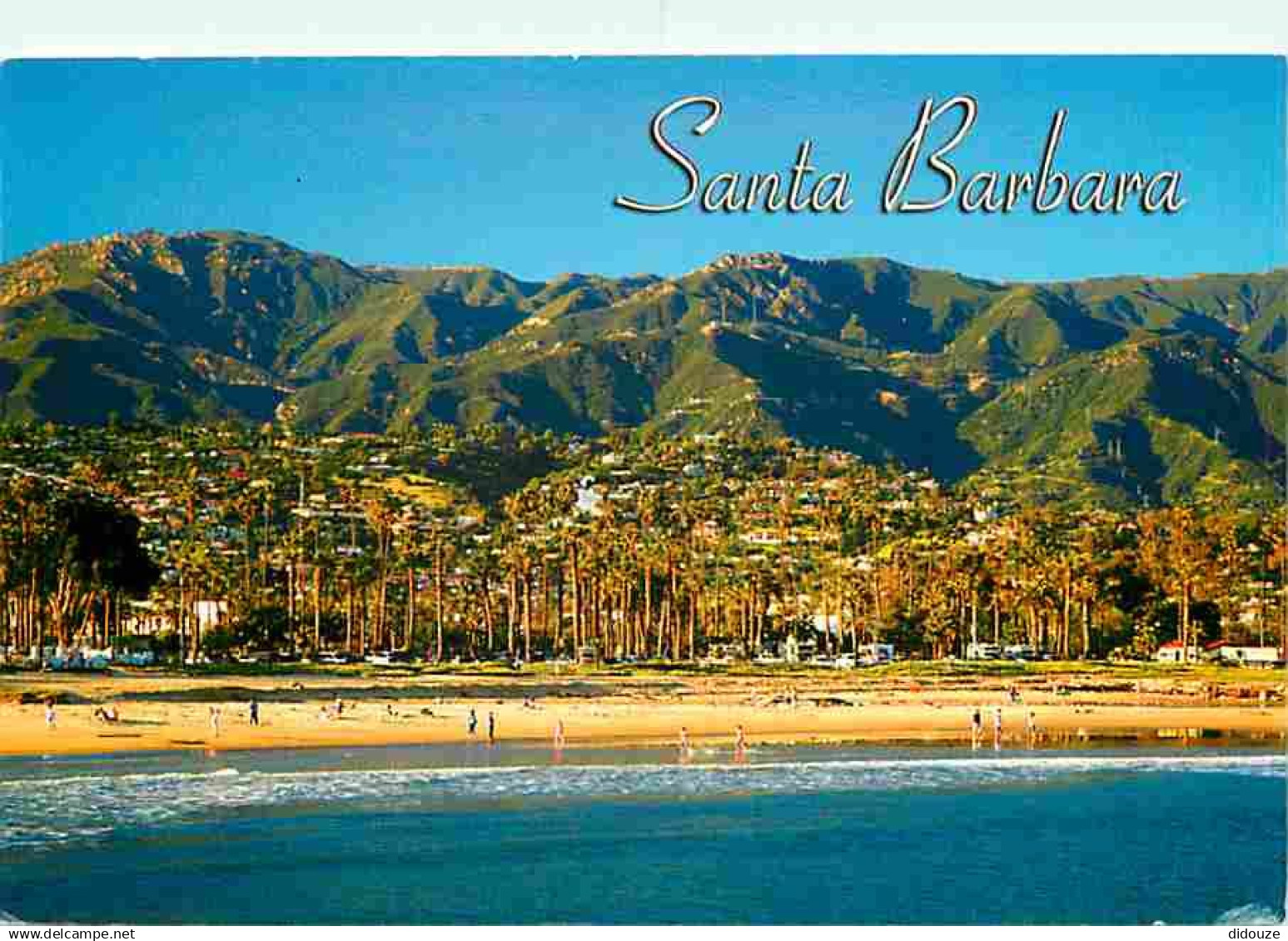 Etats Unis - Santa Barbara - Santa Barbara waterfront and Riviera - CPM - Voir Scans Recto-Verso