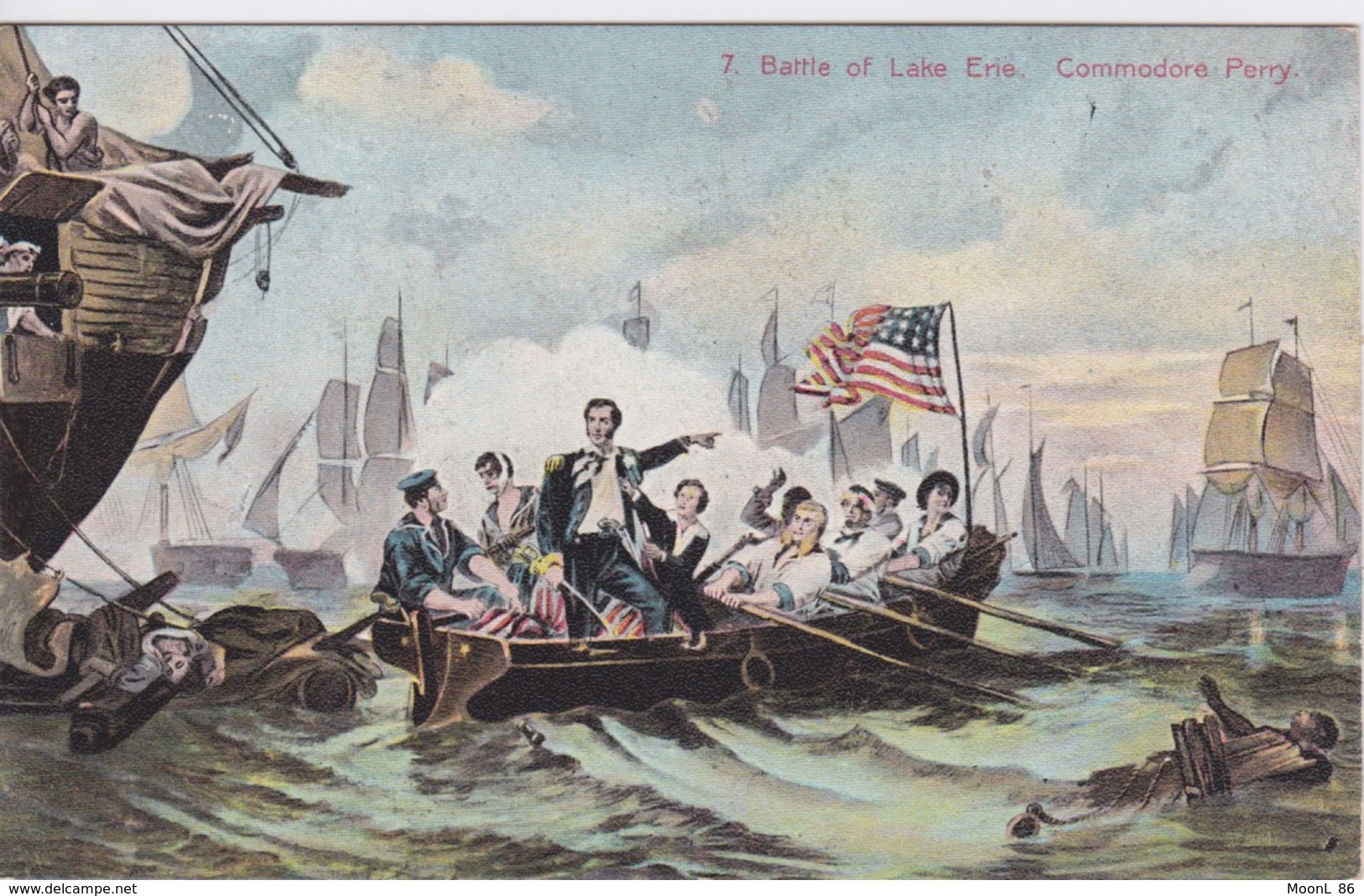 ETATS-UNIS - USA -  AMERICAN HISTORY Commodore Perry BATTLE OF LAKE  ERIE - Put-In-Bay OH OHIO