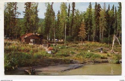 AK 055722 USA - Alaska - Alaska Homesteader's Cabin - On Tanana River near Fairbanks