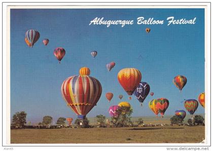 Albuquerque New Mexico, Hot Air Balloons Festival, c1980s Vintage Postcard