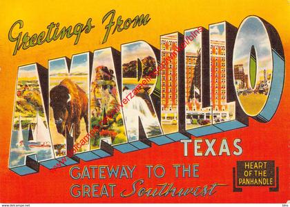 Greetings from Amarillo - Texas - United States USA