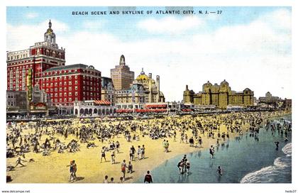 Etats Unis - Atlantic City - Beach scene
