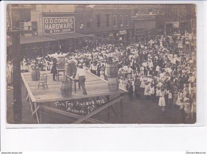 ETATS-UNIS: MAINE: AUBURN: O.O. Corneil hardware, fish fry 1912 - très bon état