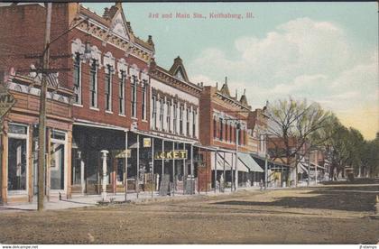 1920. SOUTH AFRICA Postcard 3rd and Main Sts, Ill. Fine card. C.E. WHEELOCK  & Co PEORIA, ILL.  - JF437396