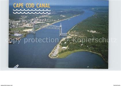 72583040 Cape Cod Mass. Cape Cod Canal Buzzards Bay aerial view Cape Cod Mass.