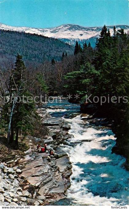 73060728 White Mountains New Hampshire Ammonoosuc Falls and Mt Monroe White Moun