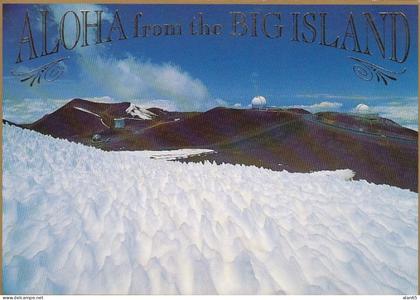 Big Island of Hawaii, Top of Mauna Kea and Observatory, Astronomy, c1980s/90s Vintage Postcard