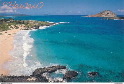 Postcard USA Hawaii aloha from Makapuubeach aerial