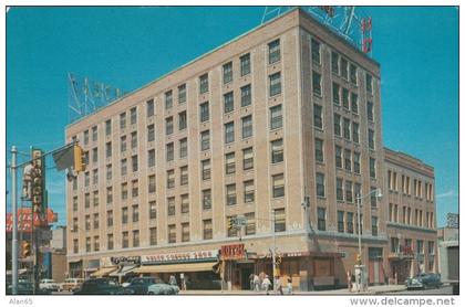 Billings Montana, General Custer Hotel, Street Scene, Auto, c1950s Vintage Postcard
