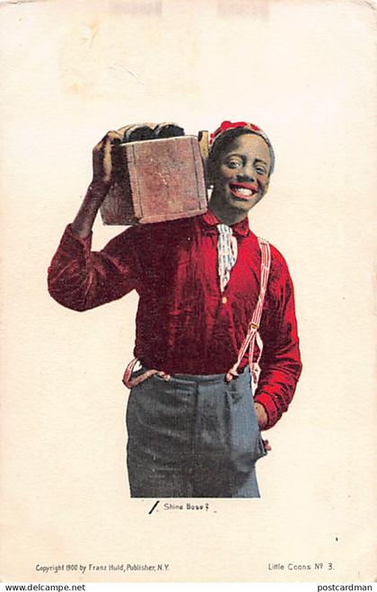 Black Americana - Shoeshiner - Publ. Franz Huld Year 1900