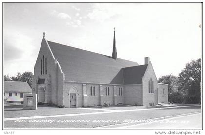 Brookings South Dakota, Mt. Calvary Lutheran Church Architecture, c1950s Vintage Real Photo Postcard