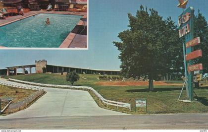 Auburn California, Foothills Motel, c1960s Vintage Postcard