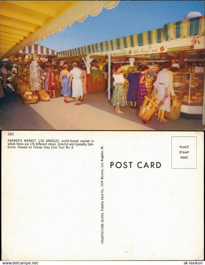 Los Angeles Los Angeles FARMER'S MARKET, Markt-Szene, Leute beim Shoppen 1960