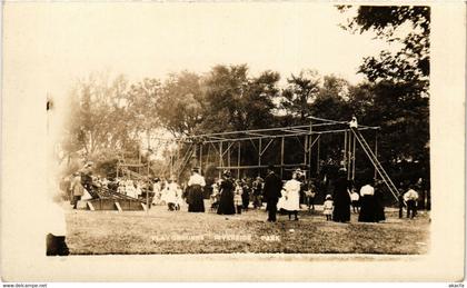 PC CPA US, IA, CEDAR RAPIDS, RIVERSIDE PARK, REAL PHOTO POSTCARD (b6713)