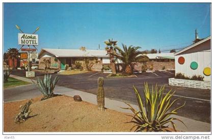 Chandler AZ Arizona, Aloha Motel, Lodging, c1960s Vintage Postcard