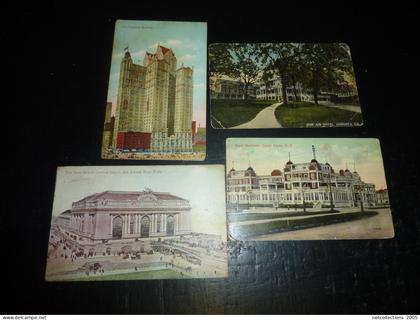 LOTS DE 4 DE 4 CARTES DES ETATS UNIS (17/05)