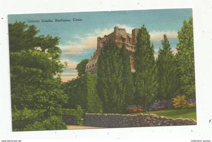 cp, Etats Unis ,  CT , GILLETTE CASTLE ,HADLYME ,voyagée 1954