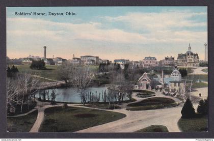 Postcard, United States, Dayton OH, Soldiers' Home