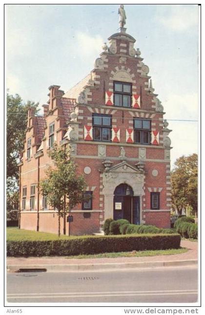 Lewes DE Delaware, Zwaanendael House c1950s Vintage Postcard