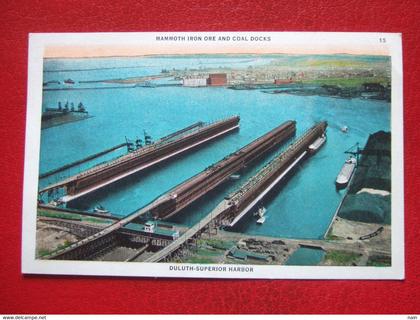 ETATS UNIS -  DULUTH - SUPERIOR HARBOR - " MAMMOTH IRON ORE AND COAL DOCKS " ----