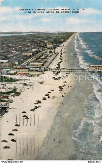 73646794 Daytona Beach with Halifax River Air view