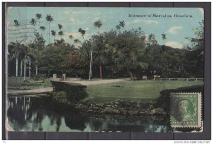 Hawaii - Honolulu - Entrance to Moanalua - Colorisée