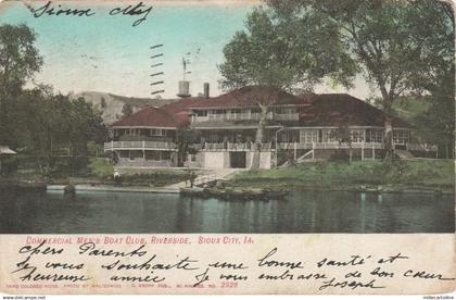 IOWA - Sioux City - Commercial Men's Boat Club, Riverside 1906