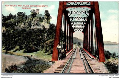 USA - IOWA - Red bridge and julien dubuque's grave Dubuque