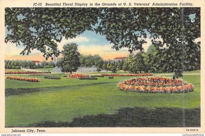 ETATS-UNIS - Tennessee - Johnson City - Beautiful Floral Display in the Grounds of US Veteran's - Carte postale ancienne