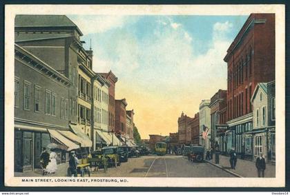 MD Maryland FROSTBURG Main Street Looking East