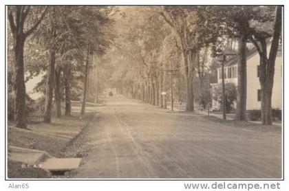 Belfast ME Maine, Church Street View c1900s/10s Vintage Real Photo Postcard