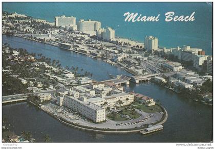 Miami Beach old postcard travelled 1969 bb160201