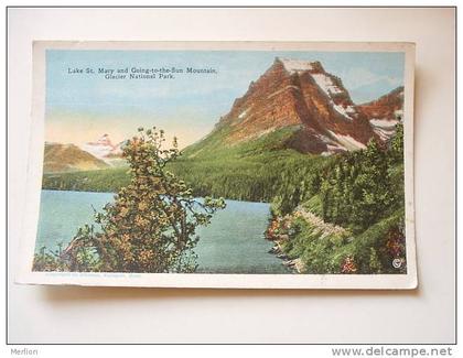 US -MT - Lake St.Mary - Glacier National Park - Montana ca  1910-20's - VF  -  D64617