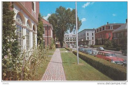 Peterborough NH New Hampshire, Street Scene Autos, on c1950s Vintage Postcard