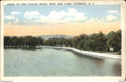 11322528 Paterson New Jersey Scene of The Passaic River West Side Park