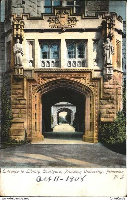 11328772 Princeton New Jersey Library Courtyard Princeton University