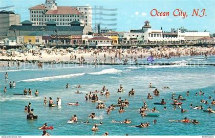 73150881 Ocean City New Jersey Panorama view of Ocean Beach and Skyline