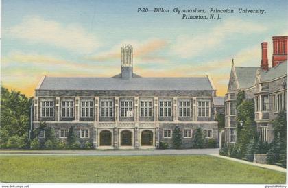 USA 1930 superb mint postcard Dillon Gymnasium, Princeton University, PRINCETON