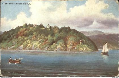 11357164 Stony_Point_New_York Hudson River Kuenstlerkarte