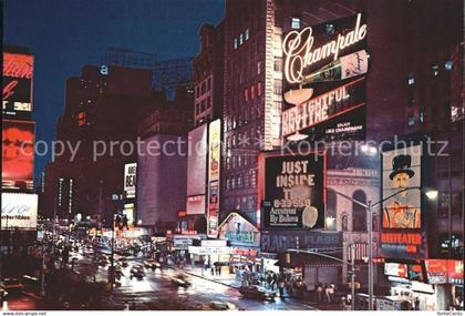 72271140 New York City Time Square Broadway and 46th St at night