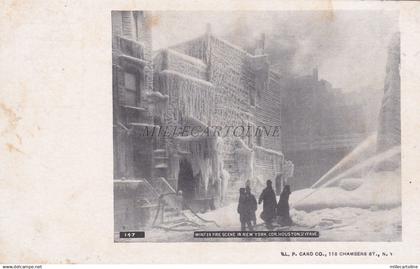 NEW YORK -  New York City - Winter Fire Scene