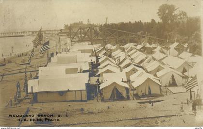 PC CPA U.S.,N.Y. STATEN ISLAND, WOODLAND BEACH, REAL PHOTO POSTCARD (b4471)