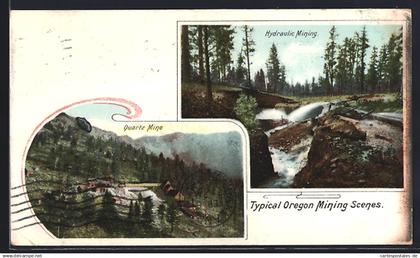 AK Oregon, OR, Quartz Mine, Hydraulic Mining