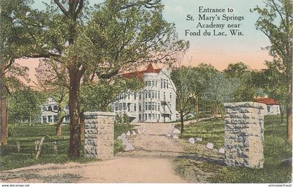 AK Fond du Lac Entrance St. Mary 's Springs Academy a Oshkosh Appleton Sheboygan Eden Wisconsin WI United States USA
