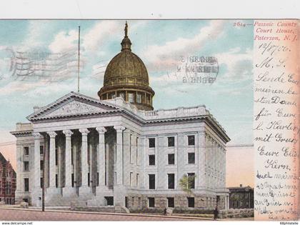 USA 1906 CARTE POSTALE DE PATERSON COURT HOUSE