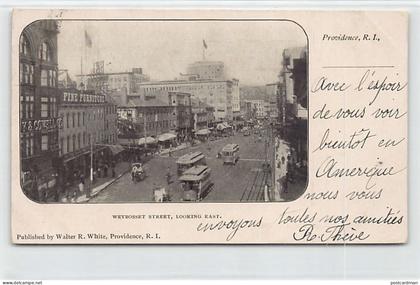 PROVIDENCE (RI) Weybosset Street, looking East - Streetcars