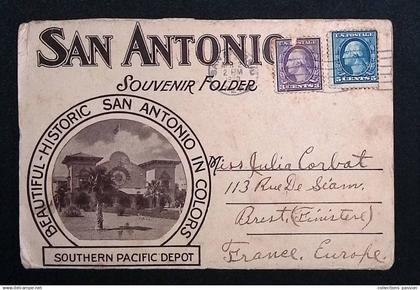 cp, Etats Unis, TX, Texas, beautiful historic San Antonio in colour, 18 vues, 4 scans, frais fr 3.95 e