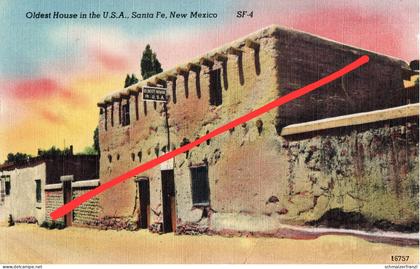 AK Santa Fe Oldest House Los Alamos Espanola Rio Rancho Taos Albuquerque Roswell New Mexico Mexiko NM United States USA