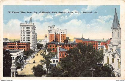 SAVANNAH (GA) Bird's eye view from top of Georgia Savings Bank Bldg.